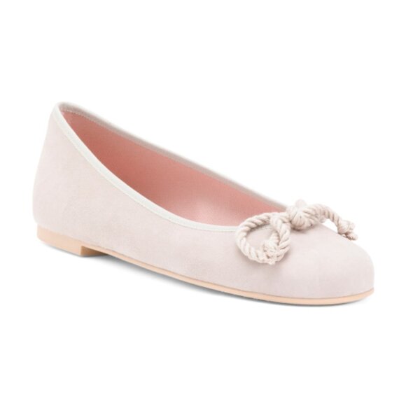 PRETTY BALLERINAS Made In Spain Suede Rosario Ballet Flats - Picture 1 of 3
